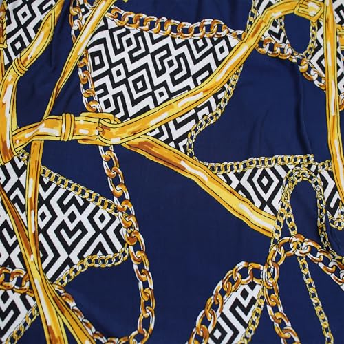 Stylish FABRIC Venezia-Polyester-Spandex-Stoff, bedruckt, 4-Wege-Stretch, 152,4 cm breit, Meterware für Bekleidung, Stirnbänder, Dekorationen, Aktivbekleidung, Umstandskleidung, Schule und Stylish FABRIC Venezia-Polyester-Spandex-Stoff, bedruckt, 4-Wege-Stretch, 152,4 cm breit, Meterware für Bekleidung, Stirnbänder, Dekorationen, Aktivbekleidung, Umstandskleidung, Schule und von Stylish FABRIC