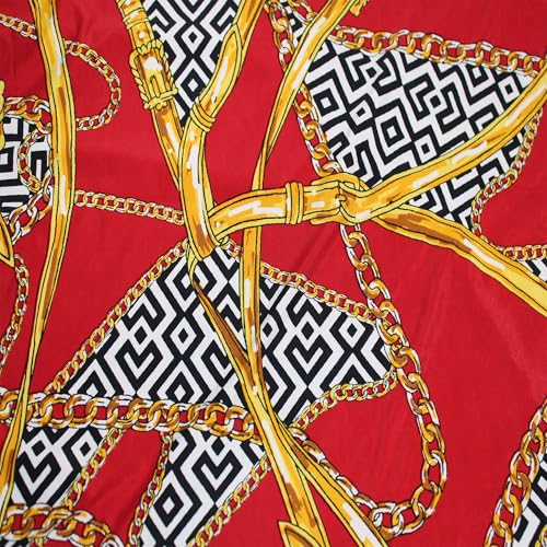 Stylish FABRIC Venezia-Polyester-Spandex-Stoff, bedruckt, 4-Wege-Stretch, 152,4 cm breit, Meterware für Bekleidung, Stirnbänder, Dekorationen, Aktivbekleidung, Umstandskleidung, Schule und Stylish FABRIC Venezia-Polyester-Spandex-Stoff, bedruckt, 4-Wege-Stretch, 152,4 cm breit, Meterware für Bekleidung, Stirnbänder, Dekorationen, Aktivbekleidung, Umstandskleidung, Schule und von Stylish FABRIC
