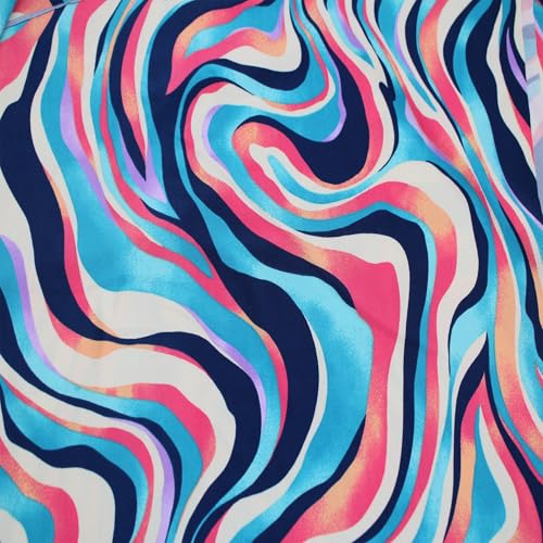 Stylish FABRIC Venezia-Polyester-Spandex-Stoff, bedruckt, 4-Wege-Stretch, 152,4 cm breit, Meterware für Bekleidung, Stirnbänder, Dekorationen, Aktivbekleidung, Umstandskleidung, Schule und Stylish FABRIC Venezia-Polyester-Spandex-Stoff, bedruckt, 4-Wege-Stretch, 152,4 cm breit, Meterware für Bekleidung, Stirnbänder, Dekorationen, Aktivbekleidung, Umstandskleidung, Schule und von Stylish FABRIC