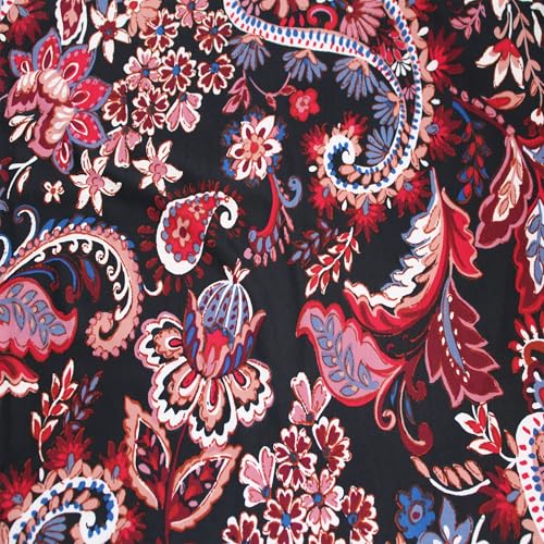 Stylish FABRIC Venezia-Polyester-Spandex-Stoff, bedruckt, 4-Wege-Stretch, 152,4 cm breit, Meterware für Bekleidung, Stirnbänder, Dekorationen, Aktivbekleidung, Umstandskleidung, Schule und Stylish FABRIC Venezia-Polyester-Spandex-Stoff, bedruckt, 4-Wege-Stretch, 152,4 cm breit, Meterware für Bekleidung, Stirnbänder, Dekorationen, Aktivbekleidung, Umstandskleidung, Schule und von Stylish FABRIC