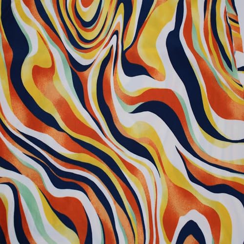 Stylish FABRIC Venezia-Polyester-Spandex-Stoff mit 4-Wege-Stretch, 152,4 cm breit, Meterware für Bekleidung, Stirnbänder, Dekorationen, Aktivbekleidung, Umstandskleidung, Schule und Bastelarbeiten Stylish FABRIC Venezia-Polyester-Spandex-Stoff mit 4-Wege-Stretch, 152,4 cm breit, Meterware für Bekleidung, Stirnbänder, Dekorationen, Aktivbekleidung, Umstandskleidung, Schule und Bastelarbeiten von Stylish FABRIC