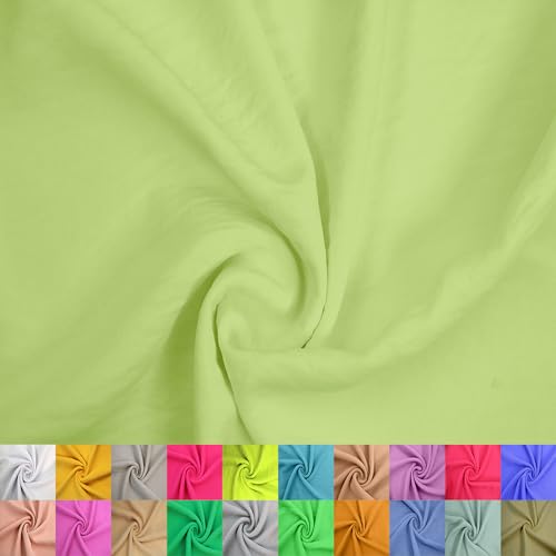 Stylish Fabric 150 cm breiter Luftstrom, 100% Polyester, nicht dehnbar, 160 g/m², leichter und atmungsaktiver Stoff, Meterware zum Nähen, Sommerbekleidung und DIY-Projekte, Gelb Neon, 2 Meter Stylish Fabric 150 cm breiter Luftstrom, 100% Polyester, nicht dehnbar, 160 g/m², leichter und atmungsaktiver Stoff, Meterware zum Nähen, Sommerbekleidung und DIY-Projekte, Gelb Neon, 2 Meter von Stylish FABRIC