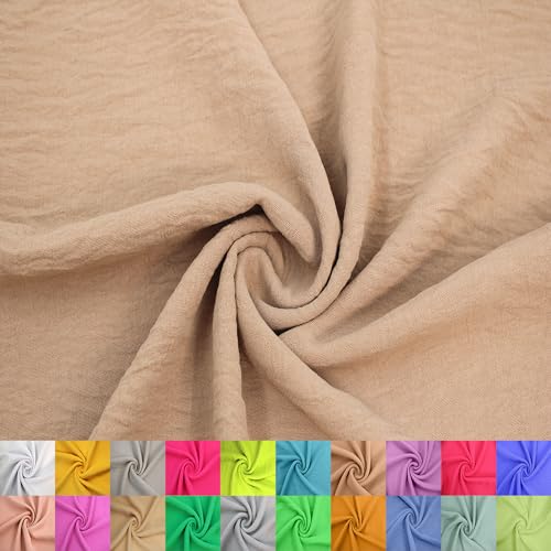 Stylish Fabric 150 cm breiter Luftstrom, 100% Polyester, nicht dehnbar, 160 g/m², leichter und atmungsaktiver Stoff, Meterware zum Nähen, Sommerbekleidung und DIY-Projekte, Mokka, 9,1 m Stylish Fabric 150 cm breiter Luftstrom, 100% Polyester, nicht dehnbar, 160 g/m², leichter und atmungsaktiver Stoff, Meterware zum Nähen, Sommerbekleidung und DIY-Projekte, Mokka, 9,1 m von Stylish FABRIC