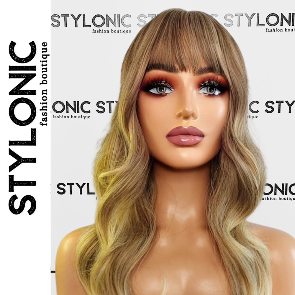 Natürliche Blonde Perücke - Wispy Fringe Kleberlose Hitze Sicher, Tägliche Tragen, Alopezie Kunsthaar Unisex Perücken Natürliche Blonde Perücke - Wispy Fringe Kleberlose Hitze Sicher, Tägliche Tragen, Alopezie Kunsthaar Unisex Perücken von StylonicWigs