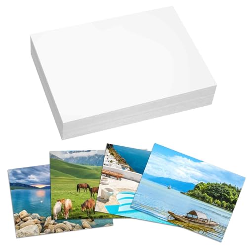 100 Blatt Fotopapier, 8,9 x 12,7 cm, glänzendes Fotopapier, 180 g/m² Bilderpapier, Soforttrocknendes Fotopapier, Drucker, Broschürenpapier, glänzend für Flyer, Broschüre und Kalender 100 Blatt Fotopapier, 8,9 x 12,7 cm, glänzendes Fotopapier, 180 g/m² Bilderpapier, Soforttrocknendes Fotopapier, Drucker, Broschürenpapier, glänzend für Flyer, Broschüre und Kalender von Styquenzer