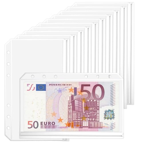 12 Stück A6 Bindertaschen, kein Reißverschluss, Geldumschläge für 6-Ringbuch, Geldordner, Organizer, transparente PVC-Sparumschläge, Rechnungstaschen, Visitenkartenhüllen, Notizbuchfüller 12 Stück A6 Bindertaschen, kein Reißverschluss, Geldumschläge für 6-Ringbuch, Geldordner, Organizer, transparente PVC-Sparumschläge, Rechnungstaschen, Visitenkartenhüllen, Notizbuchfüller von Styquenzer