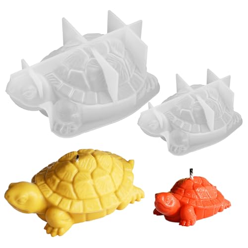 2 x Meeresschildkröten-Harz-Formen aus Silikon, 3D-Silikon-Tierformen, Epoxidharz, Schildkröte, Kerzenform für Handwerk, Ozean-Thema, Heimdekoration, Schreibtisch-Ornament 2 x Meeresschildkröten-Harz-Formen aus Silikon, 3D-Silikon-Tierformen, Epoxidharz, Schildkröte, Kerzenform für Handwerk, Ozean-Thema, Heimdekoration, Schreibtisch-Ornament von Styquenzer