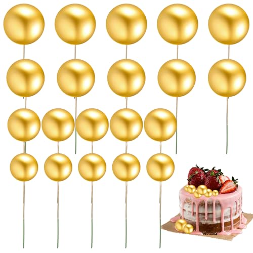 20 Stück Torten Kugeln Gold Tortendeko Kugeln Gold Tortendeko Mini-Ballons Geburtstag Kugel Cake Topper Schaumkugeln Torte Ball Kuchen Cake Topper Kuchen Dekoration Kugeln Für Hochzeit Birthday 20 Stück Torten Kugeln Gold Tortendeko Kugeln Gold Tortendeko Mini-Ballons Geburtstag Kugel Cake Topper Schaumkugeln Torte Ball Kuchen Cake Topper Kuchen Dekoration Kugeln Für Hochzeit Birthday von Styquenzer