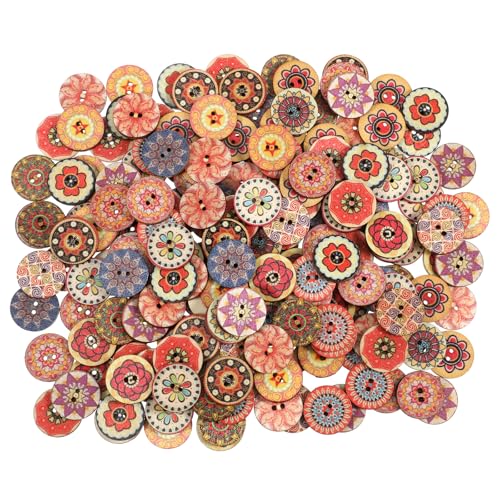 200 Stück Gemischte Vintage Holzknöpfe, 20mm Bunte Holzknöpf Mehrfarbige Rund Blumen Holzknöpfe Zum Basteln Dekorative Buttons Bastelknöpfe Knöpfe Zum Annähen DIY Basteln Handwerk Deko 200 Stück Gemischte Vintage Holzknöpfe, 20mm Bunte Holzknöpf Mehrfarbige Rund Blumen Holzknöpfe Zum Basteln Dekorative Buttons Bastelknöpfe Knöpfe Zum Annähen DIY Basteln Handwerk Deko von Styquenzer