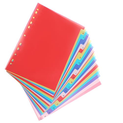 21-Teiliges Trennblätter für Ordner A4 Alphabet Register für Ordner ABC Register für Ordner Trennlaschen Bunt Ringbuchregister mit 11 Löchern für Register Aktenordner 21-Teiliges Trennblätter für Ordner A4 Alphabet Register für Ordner ABC Register für Ordner Trennlaschen Bunt Ringbuchregister mit 11 Löchern für Register Aktenordner von Styquenzer