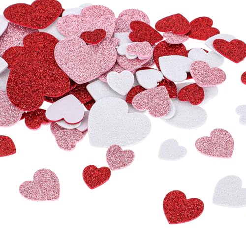 360 Stück Schaumstoff Sticker Herzen Glitter und Matt Sticker Selbstklebend Moosgummi Herzen Farben Herzen Aufkleber für DIY Dekoration Sammelalben Geburtstag Hochzeit 360 Stück Schaumstoff Sticker Herzen Glitter und Matt Sticker Selbstklebend Moosgummi Herzen Farben Herzen Aufkleber für DIY Dekoration Sammelalben Geburtstag Hochzeit von Styquenzer
