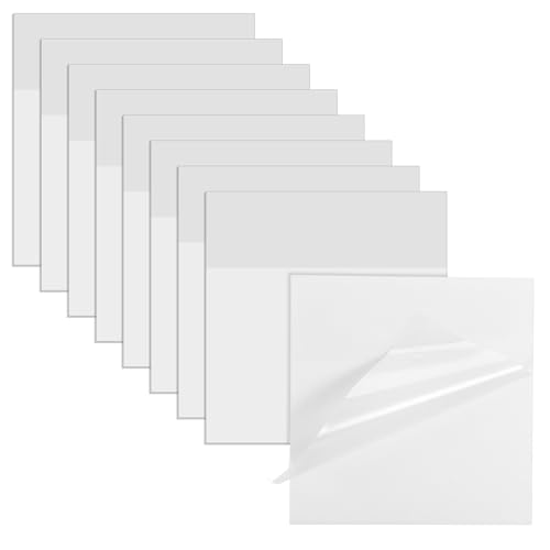 450 Blätter Transparente Haftnotizen, Transparent Sticky Notes Set Wasserfest und Wiederbeschreibbar durchsichtige Notizzettel für Schule Büro Zuhause (76 x 76 mm) von Styquenzer