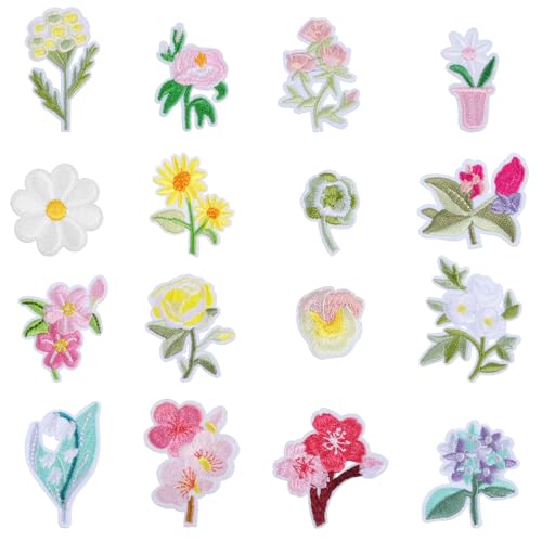 Mini-Blumen-Aufnäher zum Aufbügeln für Kleidung, bestickter Blumenaufnäher, niedliche Blumenaufnäher, dekorative Nähen, Blumenapplikationen für Segeltuch, Taschen, Jeans, Kleidung, Jacke, Hut Mini-Blumen-Aufnäher zum Aufbügeln für Kleidung, bestickter Blumenaufnäher, niedliche Blumenaufnäher, dekorative Nähen, Blumenapplikationen für Segeltuch, Taschen, Jeans, Kleidung, Jacke, Hut von Styquenzer