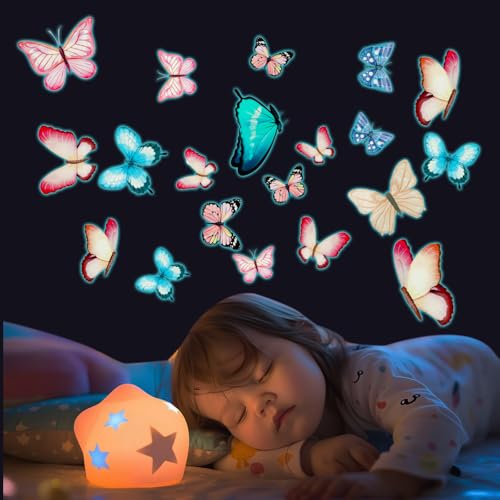 Wandtattoo Schmetterlinge Leuchtend, 3D Schmetterlinge Stitch Wandtattoo Schmetterling Wandsticker Wandtattoo Leuchtend Schmetterling Leuchtsticker Wall Stickers Leuchtsticker Kinderzimmer Wandtattoo Schmetterlinge Leuchtend, 3D Schmetterlinge Stitch Wandtattoo Schmetterling Wandsticker Wandtattoo Leuchtend Schmetterling Leuchtsticker Wall Stickers Leuchtsticker Kinderzimmer von Styquenzer
