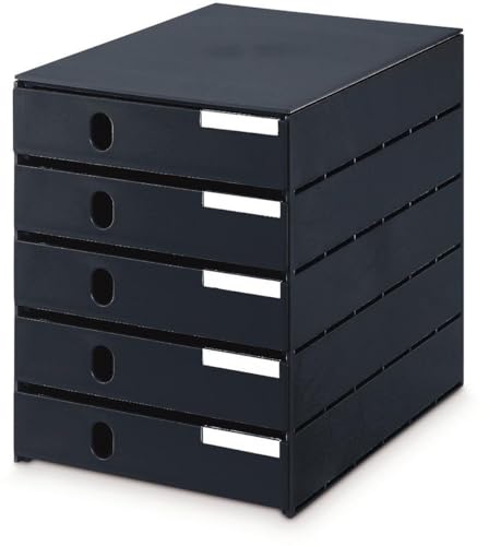 Styro Schubladenbox styroval Pro 5 Schubladen geschlossen schwarz Styro Schubladenbox styroval Pro 5 Schubladen geschlossen schwarz von Styro