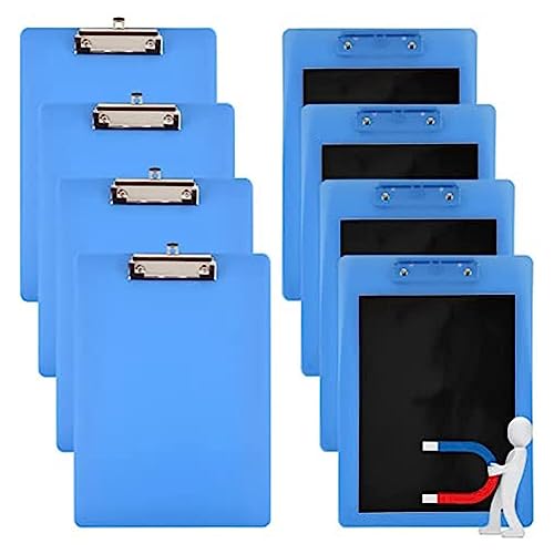 Suanzua Magnetischer Klemmbrett-Clip mit Niedrigem Profil, Klemmbretter im Letter-Format, 9 X 12,5, Standard-Clip für KüHlschrank, BüRo, Zuhause von Suanzua