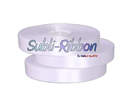 Subli-Ribbon Satinband für Sublimationsstoff, Polyester, 16 mm x 50 m von Subli-Cloth