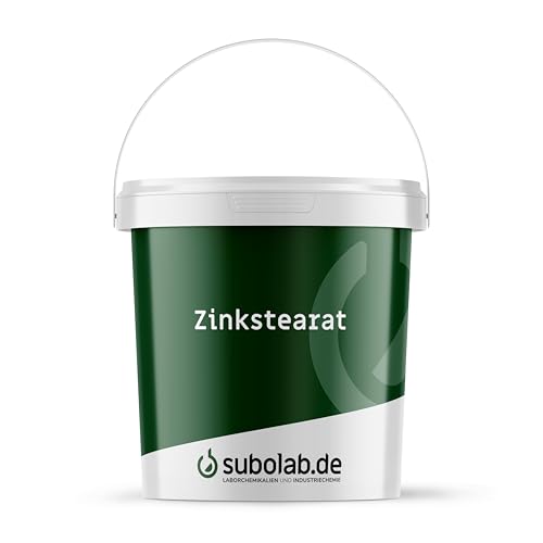 Subolab Zinkstearat, Pharmazeutische Qualität, Pulverförmiges Trennmittel, Additiv, 100g - 25kg (100 g) von Subolab