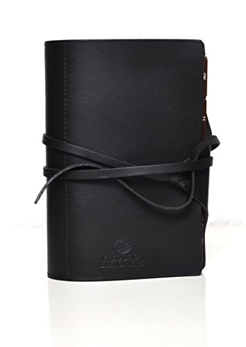 Succes Standard Organizer Leder Vintage Schwarz A6 Terminplaner Ringbuch FT320VF02 von Succes