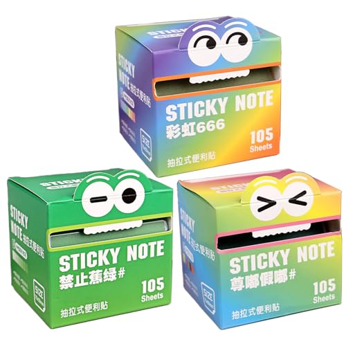 Selbstklebende Haftnotizen Durchsichtig, 105 Transparente Haftnotizen Farbig, Selbstklebend, Wasserdicht Und Leicht Zu Beschreiben - Transparent Sticky Notes Für Schule, Büro, Zuhause 7,5x7x7cm von Sucritude