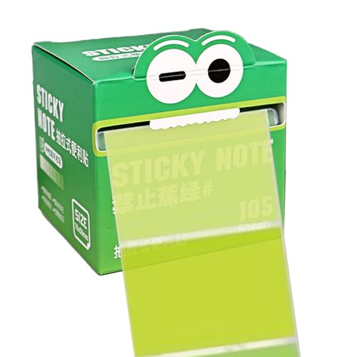 Selbstklebende Haftnotizen Durchsichtig, 105 Transparente Haftnotizen Farbig, Selbstklebend, Wasserdicht Und Leicht Zu Beschreiben - Transparent Sticky Notes Für Schule, Büro, Zuhause 7,5x7x7cm von Sucritude