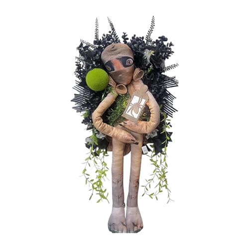 Sucritude Halloween Türkranz - Halloween Mumien Türkranz - Schmuckgirlande Garten Wohnung Außenbereich Terrasse Innenbereich Rasendekoration Sucritude Halloween Türkranz - Halloween Mumien Türkranz - Schmuckgirlande Garten Wohnung Außenbereich Terrasse Innenbereich Rasendekoration von Sucritude