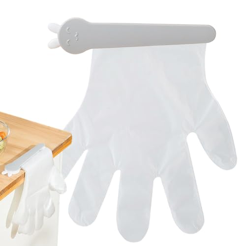 Sucritude Handschuhspender Wandmontage - Handschuhhalter Mit Klemmbefestigung Und Organizer,Multifunktionale Platzsparende Küchenaufbewahrung Zubehör | Für Restaurants Krankenhaus Gesundheitswesen von Sucritude
