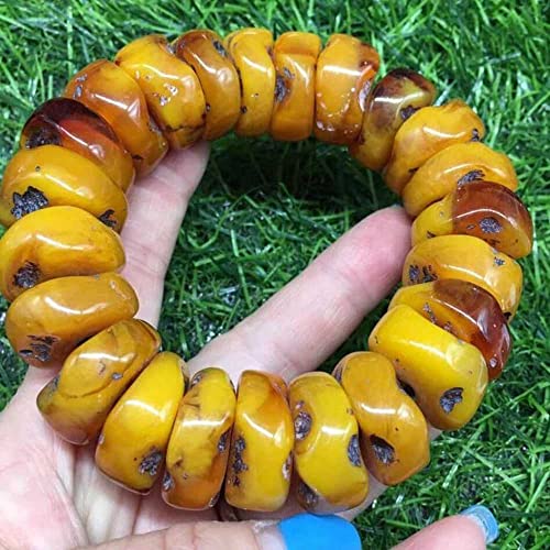 Armreif 22mm Natürliches Mexiko Succinum Bienenwachs Bernstein Perlen Armband Allerheiligen Chakra Bead#20368 Armreif 22mm Natürliches Mexiko Succinum Bienenwachs Bernstein Perlen Armband Allerheiligen Chakra Bead#20368 von Sudemota