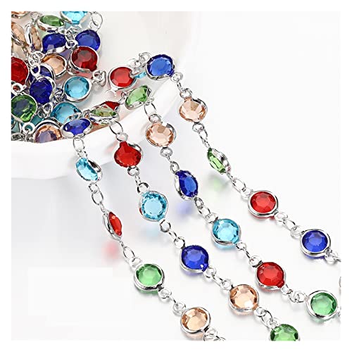 Perlen-Anhänger 1 Meter 6 mm bunte Kristallperlen Perlenkette Glasperle KC Gold Halskette Kette Zubehör for Schmuckherstellung Handwerk DIY koreanische Halskette Schmuck handgefertigt Diy Schmuck DIY- Perlen-Anhänger 1 Meter 6 mm bunte Kristallperlen Perlenkette Glasperle KC Gold Halskette Kette Zubehör for Schmuckherstellung Handwerk DIY koreanische Halskette Schmuck handgefertigt Diy Schmuck DIY- von Sudemota
