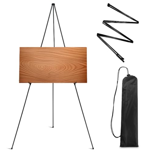 Sudnsadaks Staffelei, Leinwand Ständer, 160 cm Easel, Portable Künstler Staffeleien, Stativ Kunst Leinwand Malerei Display, Easy Folding Studio Boden Staffeleien (Schwarz) von Sudnsadaks