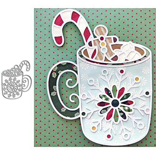 Weihnachts-Schneeflocken-Tassen-Metall-Stanzformen, Frohe Weihnachten, Schneeflocke, Blume, Stanzschablonen, DIY, Scrapbooking, Fotoalbum, dekorative Prägung, Papier, Kartenherstellung Weihnachts-Schneeflocken-Tassen-Metall-Stanzformen, Frohe Weihnachten, Schneeflocke, Blume, Stanzschablonen, DIY, Scrapbooking, Fotoalbum, dekorative Prägung, Papier, Kartenherstellung von Suds&WH