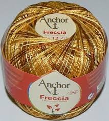 50g Anchor Freccia - Farbe: 9450 - Verlauf ocker/braun - Stärke 12 von Sudsty