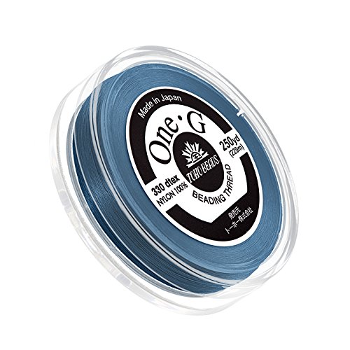 Toho one-g Nylon aufreihmaterialien Gewinde 0,2 mm blau ca. 229 m Spule Toho one-g Nylon aufreihmaterialien Gewinde 0,2 mm blau ca. 229 m Spule von Sudsty