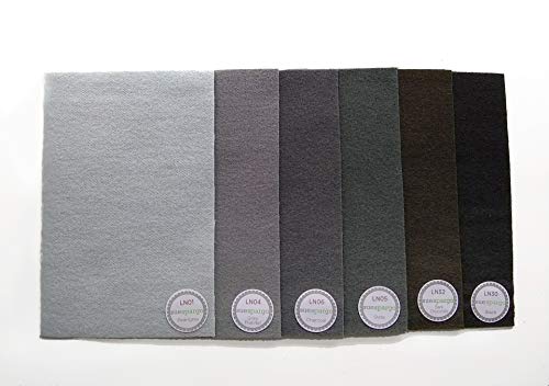 Sue Spargo 1/64 Schliffe aus Merinowolle, Packung mit 6 verschiedenen Farben – Grau Sue Spargo 1/64 Schliffe aus Merinowolle, Packung mit 6 verschiedenen Farben – Grau von Sue Spargo