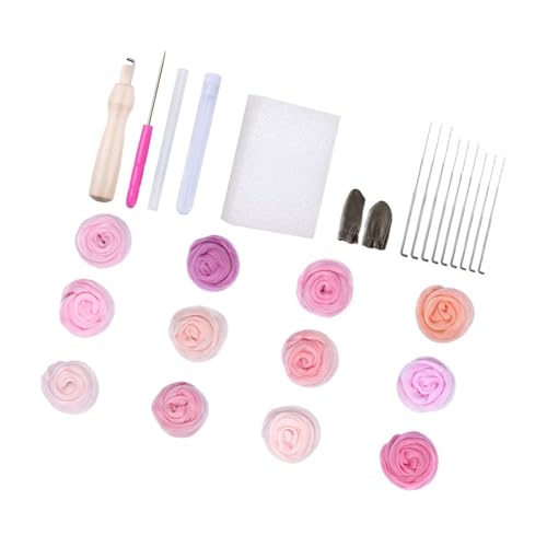 10/12 Farbhandwerk Wolle Felted Set Nadel Felching Set Mit Filzennadelwolle Roving Fingerzichen Und Accessoire Für Handwerk 10/12 Farbhandwerk Wolle Felted Set Nadel Felching Set Mit Filzennadelwolle Roving Fingerzichen Und Accessoire Für Handwerk von SueaLe