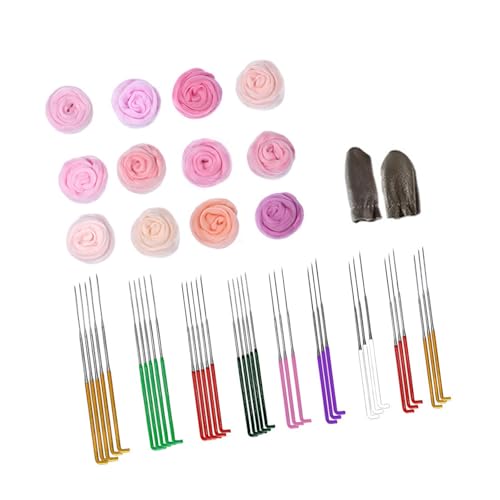 10/12 Farbhandwerk Wolle Felted Set Nadel Felching Set Mit Filzennadelwolle Roving Fingerzichen Und Accessoire Für Handwerk 10/12 Farbhandwerk Wolle Felted Set Nadel Felching Set Mit Filzennadelwolle Roving Fingerzichen Und Accessoire Für Handwerk von SueaLe
