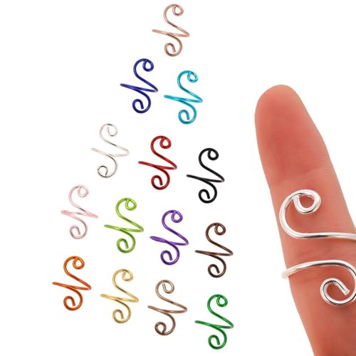 10/14/15 PCs Häkelringe Einstellbare Garnspannungsringe Schlangenform Strick Schleifen Offene Fingerringe Für Mutter 10/14/15 PCs Häkelringe Einstellbare Garnspannungsringe Schlangenform Strick Schleifen Offene Fingerringe Für Mutter von SueaLe