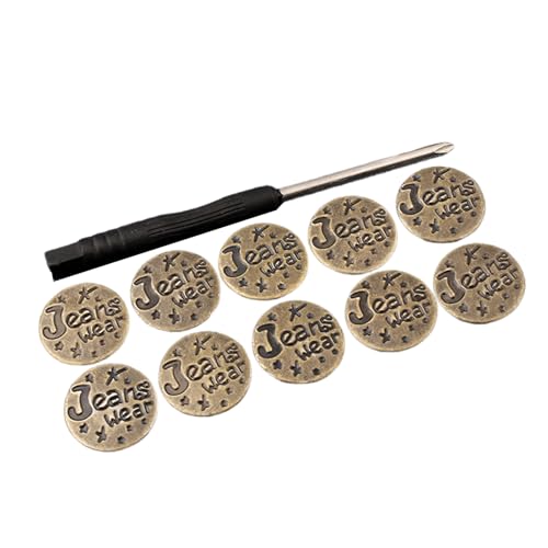 10 PCs 17 Mm Jeans Tasten Ersatztasten Einfach Zu Verwendende Hose Tasten Zur Sofortigen Taillengrößeneinstellung von SueaLe
