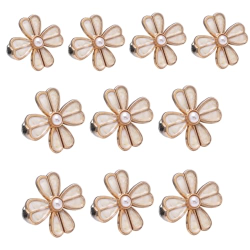 10 Paare Hose Taille Strahlungstopf Pins Blüten Jeans Taillenschnallen Einfache Installationshosenknopfstöcke 10 Paare Hose Taille Strahlungstopf Pins Blüten Jeans Taillenschnallen Einfache Installationshosenknopfstöcke von SueaLe