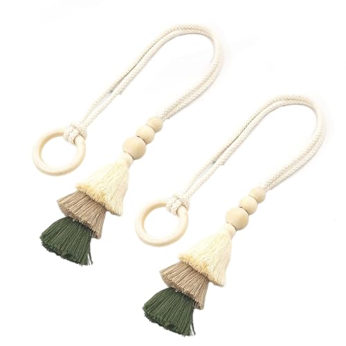2 Pack Baumwollseil Vorhang Holdbacks Krawatten Dekorativ 2 Pack Baumwollseil Vorhang Holdbacks Krawatten Dekorativ von SueaLe