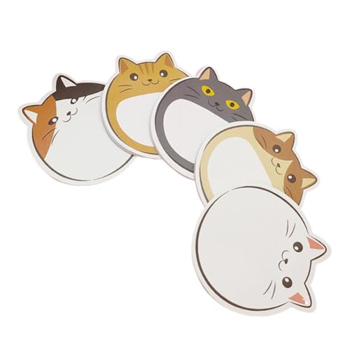 5pcs Katzen Form Stick Notes Selves Stick Memo Hinweis Schreiben Von Pad Selves Adhesive Note Seite Notepads Für Die Büroschule Verwendung von SueaLe