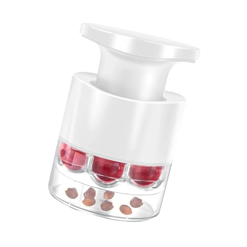 7 Loch Kirschen Pitter Tool Pressestil Styles Remover Familie Sicheres Obst Vorbereitungswerkzeug Für Datteln Küche Gadget Effiziente Kerne Entfernung von SueaLe