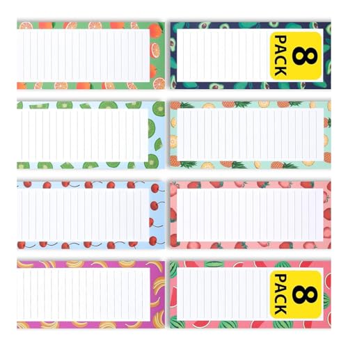 8 PCs Sticky Note Notepads Grocery List Magnet Pad Für Hausfrauen Und Büroangestellte von SueaLe