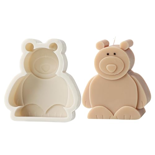 Cartoon Kerzenform Basteln Schimmel Süße Tierform Silikonstatue Formen Silikontextur Für Handherstellung Kerzenharzformen von SueaLe