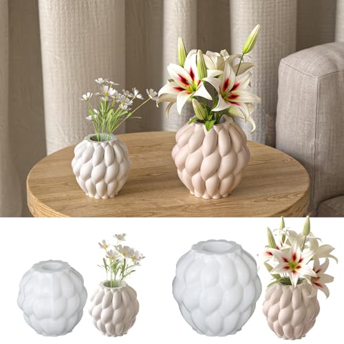 Flexible Silikonformen Rotierende Regentropfenform Wiederverwendbare Vase Crafting Formen Die Für Epoxidbetonkunst Geeignet Sind von SueaLe