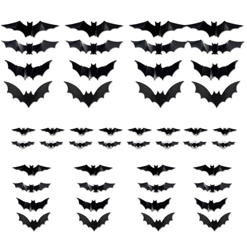 Glühende Fledermausklammern Mit LED Lichtkleber PVC Aufkleber Realistische Aufkleber Wandtattoos Für Halloween Dekoration LED LEGED ZUM HABEN HALLOWEEN WITH WING von SueaLe