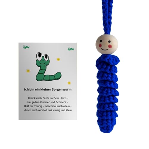 Handgehäkelte Sorgenraupen Mit Komfortkarte Sensorisches Spielzeug Für Stressabbau Gesundheit Tragbare Geschenkkarte Handgehäkelte Sorgenraupen Mit Komfortkarte Sensorisches Spielzeug Für Stressabbau Gesundheit Tragbare Geschenkkarte von SueaLe