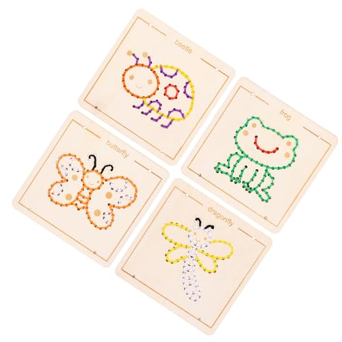 Holzschnürung Spielzeug Sinnesspielzeug Kleinkind Motor Skilling Board Bildungsnähte Für Boy Girl Geburtstagsgeschenk von SueaLe