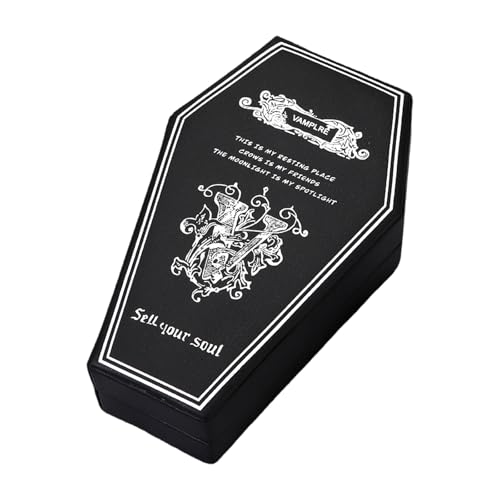 Kompaktes Sargdesign Schmuck Organisatoren Wasserdichte PU Hülle Perfekt Für Schreckliche Dekore Hochzeits Und Halloween Geschenke Für Die Wesentliche Lagerung Des Schmucksammlers. Kompaktes Sargdesign Schmuck Organisatoren Wasserdichte PU Hülle Perfekt Für Schreckliche Dekore Hochzeits Und Halloween Geschenke Für Die Wesentliche Lagerung Des Schmucksammlers. von SueaLe