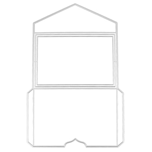 Lesezeichen Scrapbooking Kartendekorationen Basteln Metallrahmen Prägeschablonen Vorlage Rahmen Metall Stanzformen von SueaLe